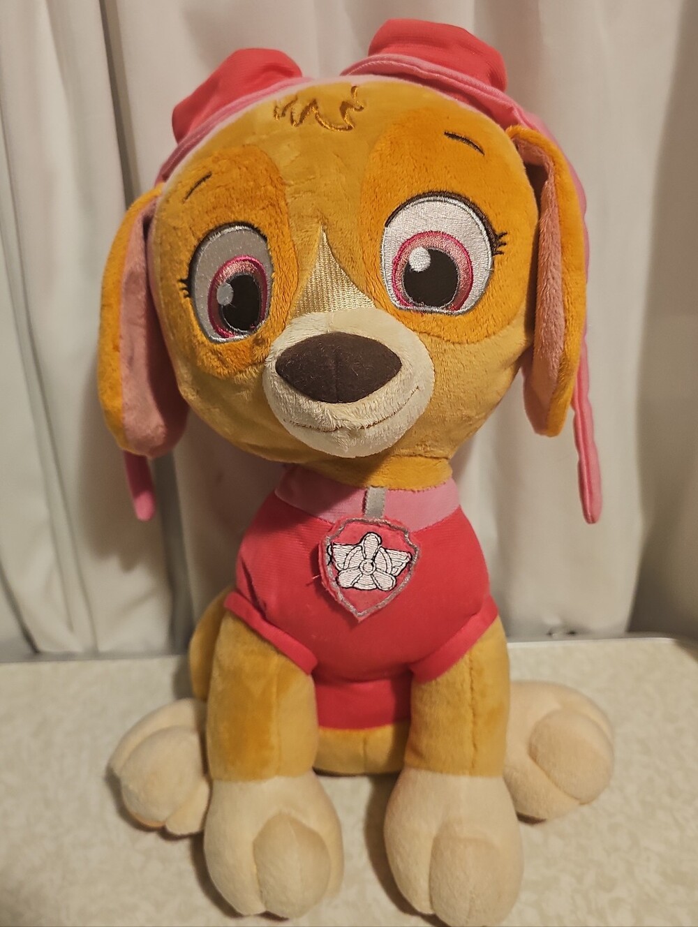 Paw Patrol Skye Plush Dog Toy – Pink and Tan 15" Tall